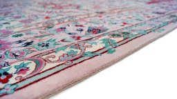 Central medallion detail of New Isfahan rug from China