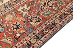 Central medallion detail of 1920s Isfahan rug from Iran / Persia