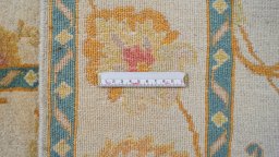 Full view of New Isfahan rug from Iran / Persia, 200 × 152 cm in Cream tones
