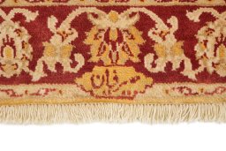 Central medallion detail of New Isfahan rug from Iran / Persia