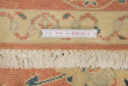 Full view of New Isfahan rug from Iran / Persia, 292 × 190 cm in Red tones