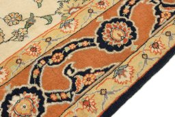 Central medallion detail of New Isfahan rug from Iran / Persia