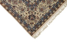 Central medallion detail of 1970s Isfahan rug from Iran / Persia