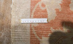 Full view of New Isfahan rug from Iran / Persia, 280 × 240 cm in Brown tones