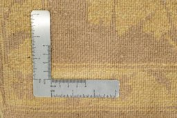 Corner detail of New Isfahan rug showing border pattern and Wool pile