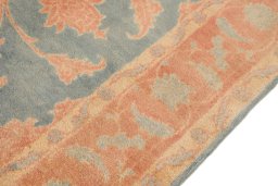 Central medallion detail of New Isfahan rug from Iran / Persia