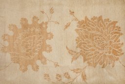 Full view of New Isfahan rug from Iran / Persia, 503 × 363 cm in Cream tones