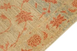 Central medallion detail of New Isfahan rug from Iran / Persia