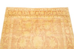 Surface texture of 1980s Isfahan rug with natural Wool and intricate pattern