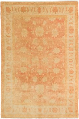 Full view of New Isfahan rug from Iran / Persia, 310 × 208 cm in Red tones