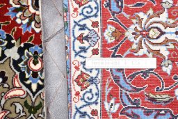 Surface texture of New Isfahan rug with natural Cork and intricate pattern