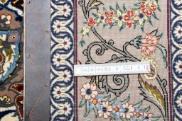 Surface texture of New Isfahan rug with natural Cork and intricate pattern