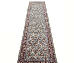 Surface texture of New Isfahan rug with natural Cork and intricate pattern