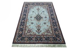 Surface texture of New Isfahan rug with natural Cork and intricate pattern