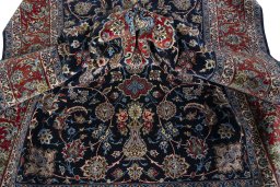 Surface texture of New Isfahan rug with natural Cork and intricate pattern