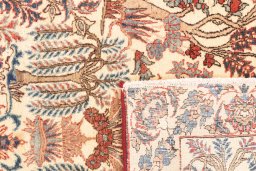 Central medallion detail of 2002s Isfahan rug from Iran / Persia