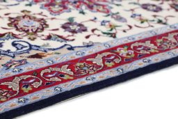 Central medallion detail of New Isfahan rug from Iran / Persia