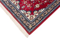 Central medallion detail of New Isfahan rug from Iran / Persia