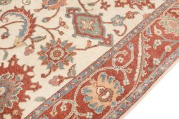 Central medallion detail of 1990s Kashan rug from Iran / Persia