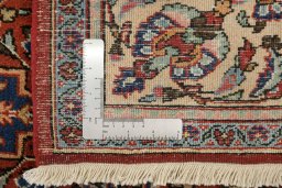 Full view of 1940s Kashan rug from Iran / Persia, 205 × 135 cm in Red tones