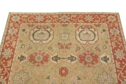 Surface texture of 1990s Kashan rug with natural Wool and intricate pattern