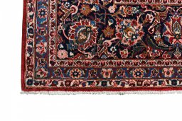 Central medallion detail of 1970s Kashan rug from Iran / Persia
