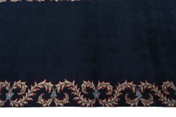Central medallion detail of 2000s Kashan rug from Iran / Persia