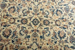 Central medallion detail of 1970s Kashan rug from Iran / Persia
