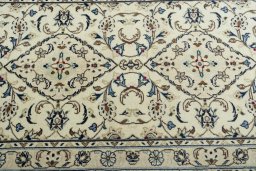 Central medallion detail of 2000s Kashan rug from Iran / Persia