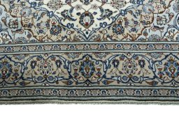 Full view of 2000s Kashan rug from Iran / Persia, 298 × 197 cm in Beige tones