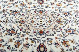 Central medallion detail of New Kashan rug from Iran / Persia
