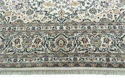 Full view of 2000s Kashan rug from Iran / Persia, 295 × 195 cm in Brown tones