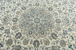 Central medallion detail of 2000s Kashan rug from Iran / Persia