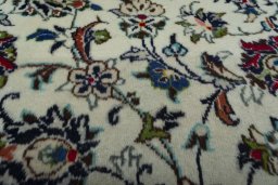 Central medallion detail of 2000s Kashan rug from Iran / Persia
