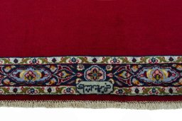 Central medallion detail of 2000s Kashan rug from Iran / Persia