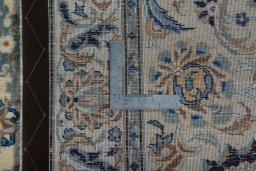 Central medallion detail of 1970s Kashan rug from Iran / Persia
