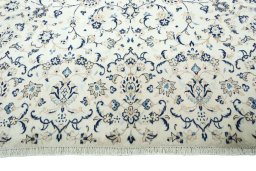 Full view of 2000s Kashan rug from Iran / Persia, 392 × 293 cm in Beige tones