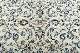 Central medallion detail of 2000s Kashan rug from Iran / Persia