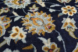 Central medallion detail of 1970s Kashan rug from Iran / Persia
