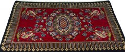 Surface texture of New Kashan rug with natural Wool and intricate pattern