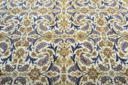 Central medallion detail of 1970s Kashan rug from Iran / Persia
