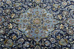 Central medallion detail of New Kashan rug from Iran / Persia