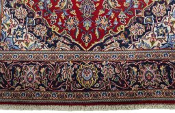 Full view of 2000s Kashan rug from Iran / Persia, 192 × 137 cm in Red tones