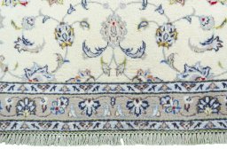 Central medallion detail of 2000s Kashan rug from Iran / Persia