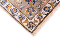 Central medallion detail of 1980s Kashan rug from Iran / Persia