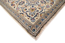 Central medallion detail of 2000s Kashan rug from Iran / Persia
