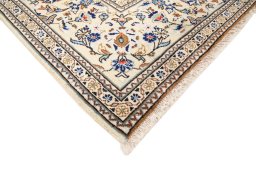 Central medallion detail of 2000s Kashan rug from Iran / Persia