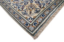 Central medallion detail of 2000s Kashan rug from Iran / Persia