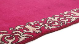 Central medallion detail of 2000s Kashan rug from Iran / Persia