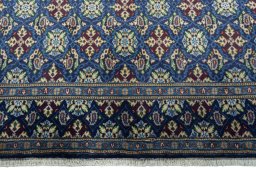 Central medallion detail of 2000s Kashmar rug from Iran / Persia